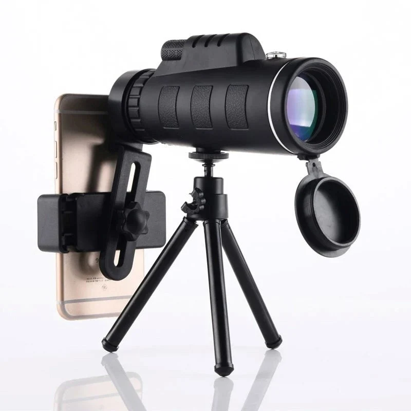 Starscope HD Monokular – Hochleistungs-Teleskop mit Smartphone-Halter und Stativ, wasserdicht