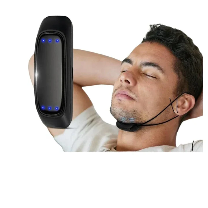 Smart Anti-Schnarchgerät EMS Pulse Stop Schnarchen Tragbar Bequem Schlaf Gut Stop Schnarchen Gesundheitsversorgung Schlafapnoe Hilfe USB