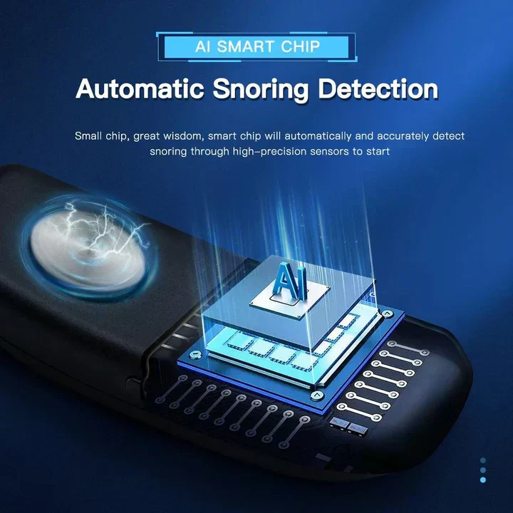 Smart Anti-Schnarchgerät EMS Pulse Stop Schnarchen Tragbar Bequem Schlaf Gut Stop Schnarchen Gesundheitsversorgung Schlafapnoe Hilfe USB