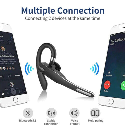 Trucker Dual-Mikrofon Wireless Bluetooth 5.1 Noise Cancelling Headset/Ohrstück