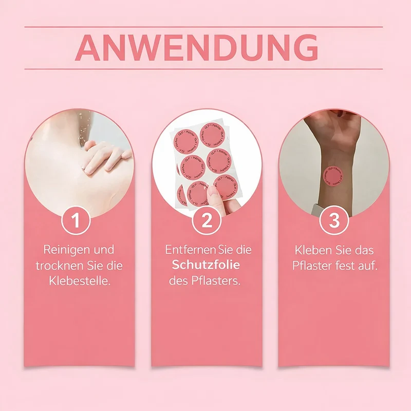 Pflaster | Tägliches Wellnesspflaster | Pflanzliche Balance Formel | WellnessPatch