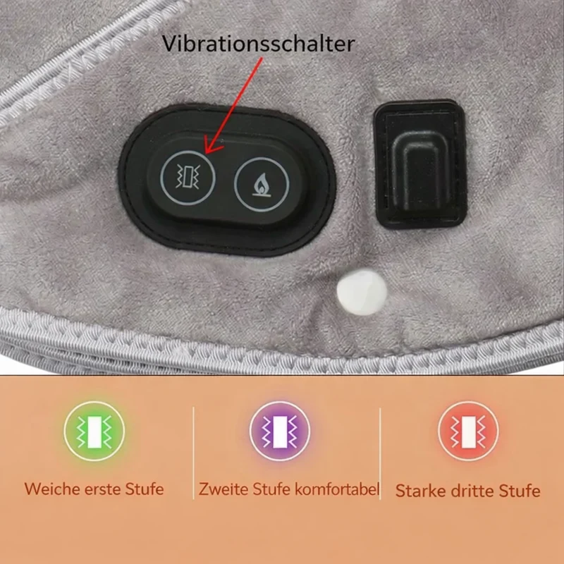 Nackenmassage | Schulter Massagekissen | Wärme und Vibration | ThermoLiva