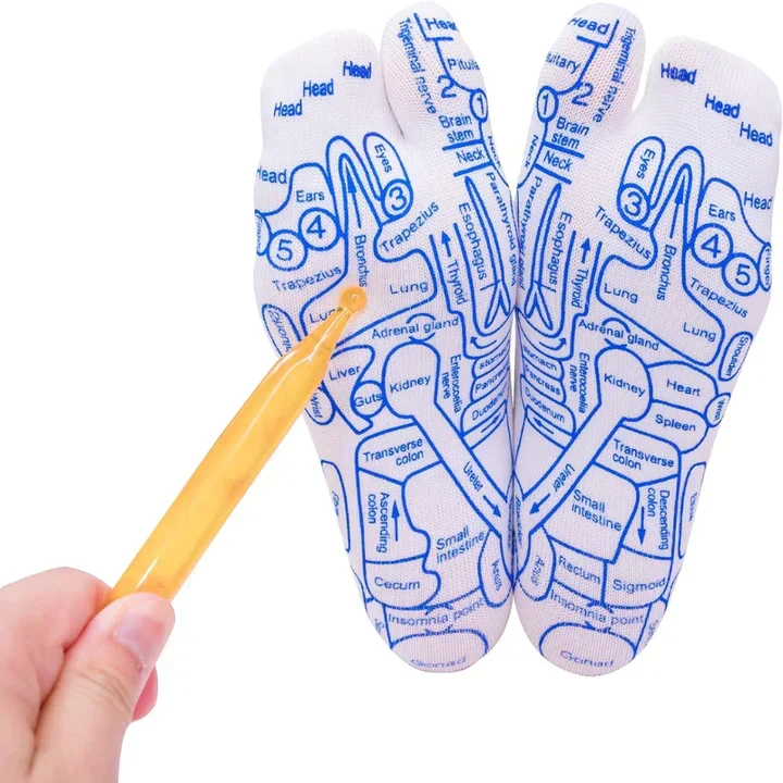 SoleComfort Reflexzonen-Socken mit integriertem Massagewerkzeug
