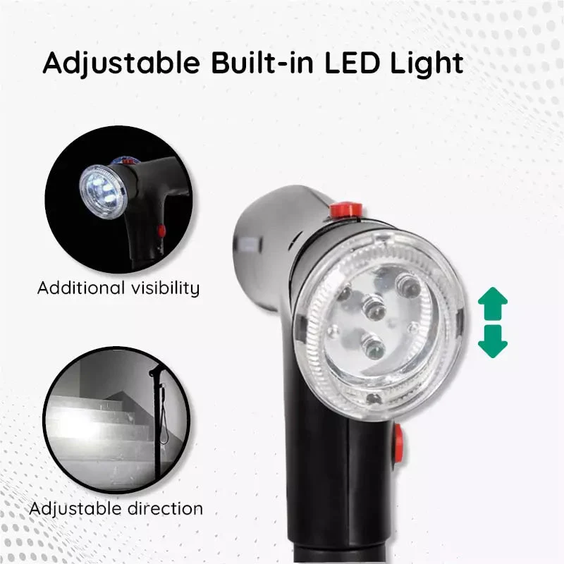 StrideFlex Leichtgewicht Gehstock mit LED und faltbarem Design
