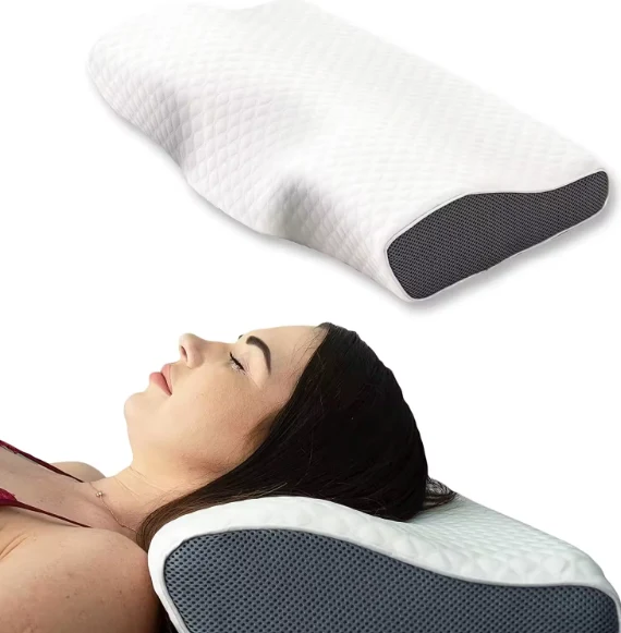 SomnoNova Ergonomisches Kissen für Tiefschlaf zur Reduzierung von Schnarchen