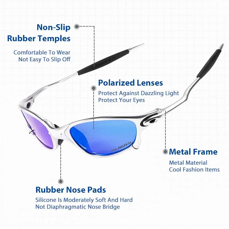 UV400-geschützte ZephyrEdge polarisierte Sportbrille