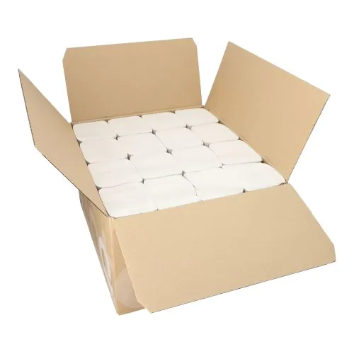 Papstar Papierhandtücher Tissue V-Falz 23 x 25 cm weiss 2-lagig (16 x 200 = 3200 Blatt)
