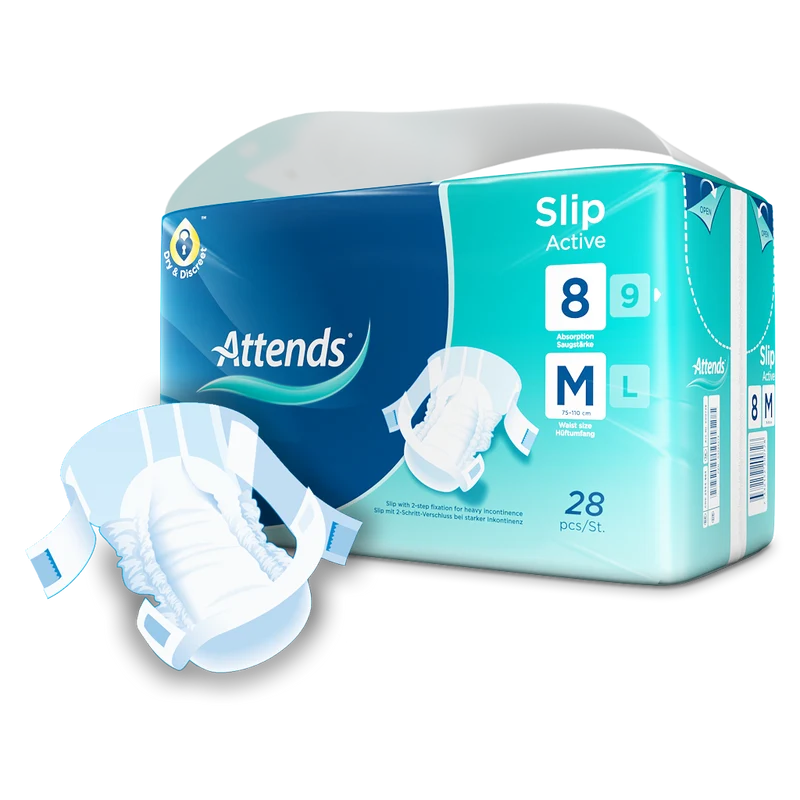 Attends Slip Active 8 All-In-One-Slips Medium, 28 Stück