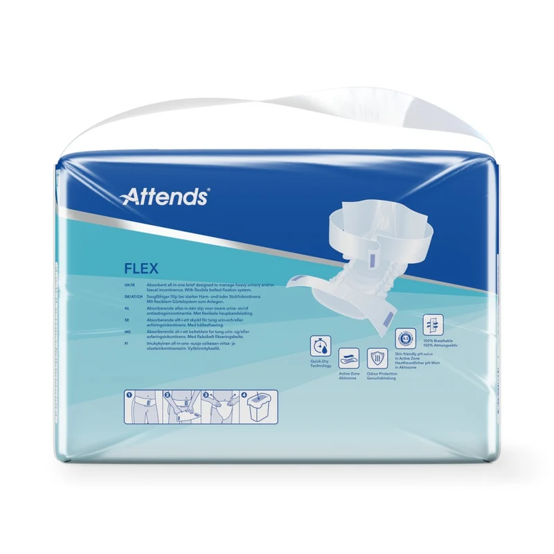 Attends Flex 10 All-in-One-Slips mit Hüftgürtel Gr. L, 22 Stück