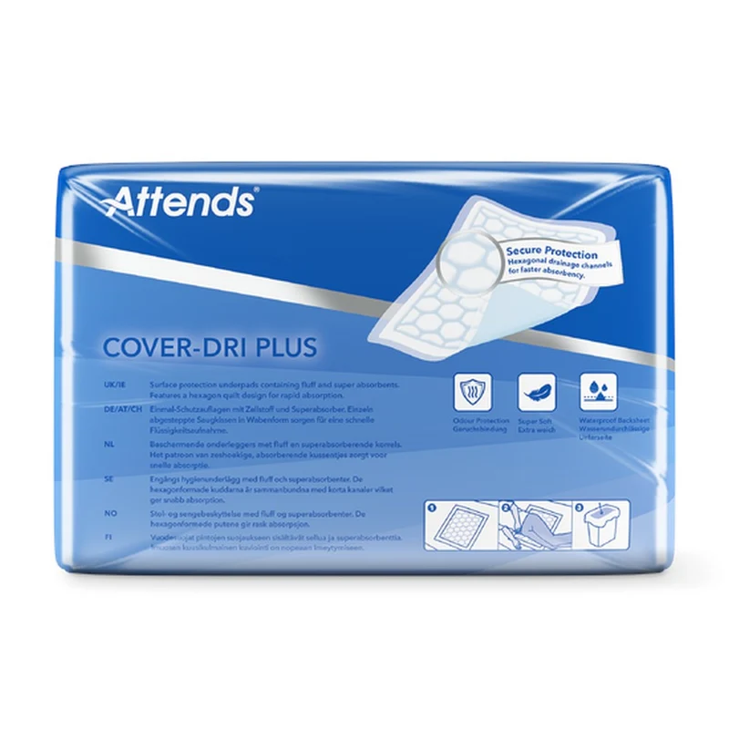 Attends Cover-Dri Plus Schutzunterlagen 40 x 60 cm