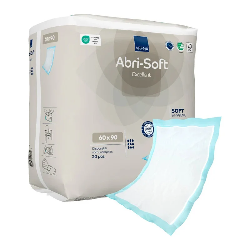 Abri Soft Excellent Einmalunterlagen 60 x 90 cm, 20 Stück