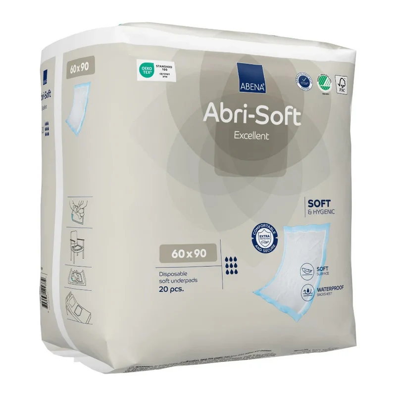Abri Soft Excellent Einmalunterlagen 60 x 90 cm, 20 Stück