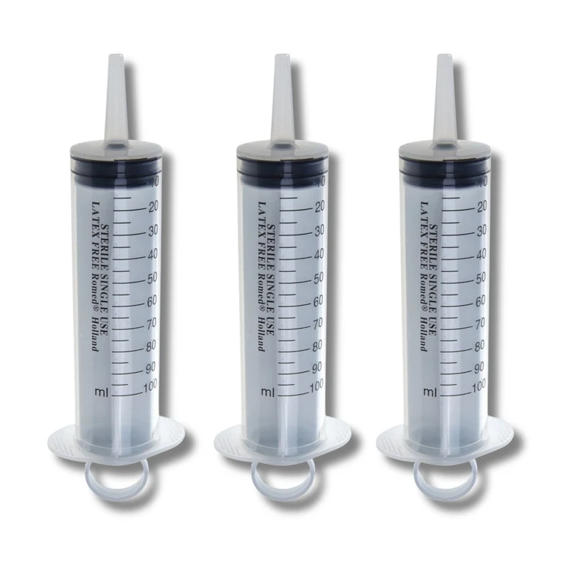 Romed Wund- und Blasenspritze 100 ml, 3-teilig, mit Luer-Adapter, steril verpackt