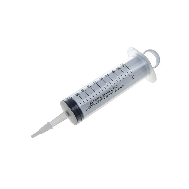 Romed Wund- und Blasenspritze 100 ml, 3-teilig, mit Luer-Adapter, steril verpackt