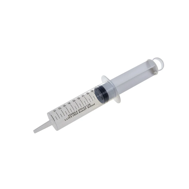 Romed Wund- und Blasenspritze 100 ml, 3-teilig, mit Luer-Adapter, steril verpackt