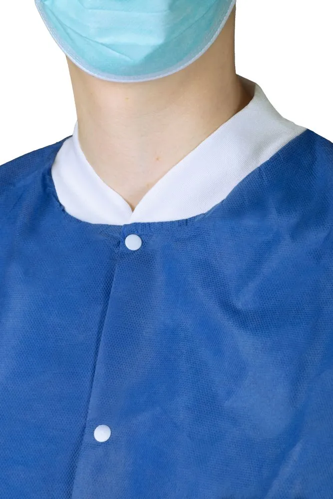 Medi-Inn Wärmejacken für OP, Station und Pflege, Langarm, blau