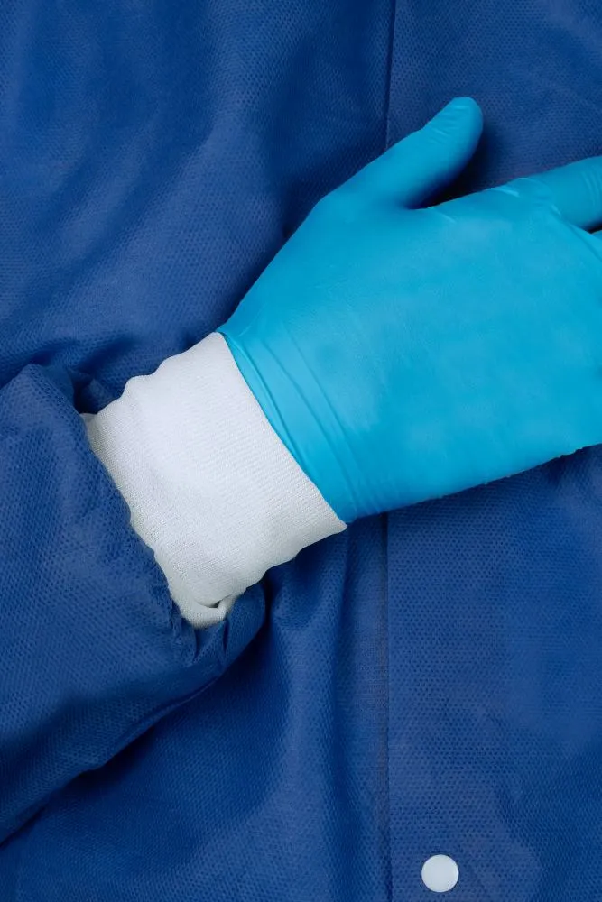 Medi-Inn Wärmejacken für OP, Station und Pflege, Langarm, blau
