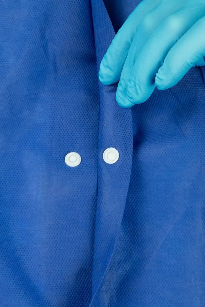 Medi-Inn Wärmejacken für OP, Station und Pflege, Langarm, blau