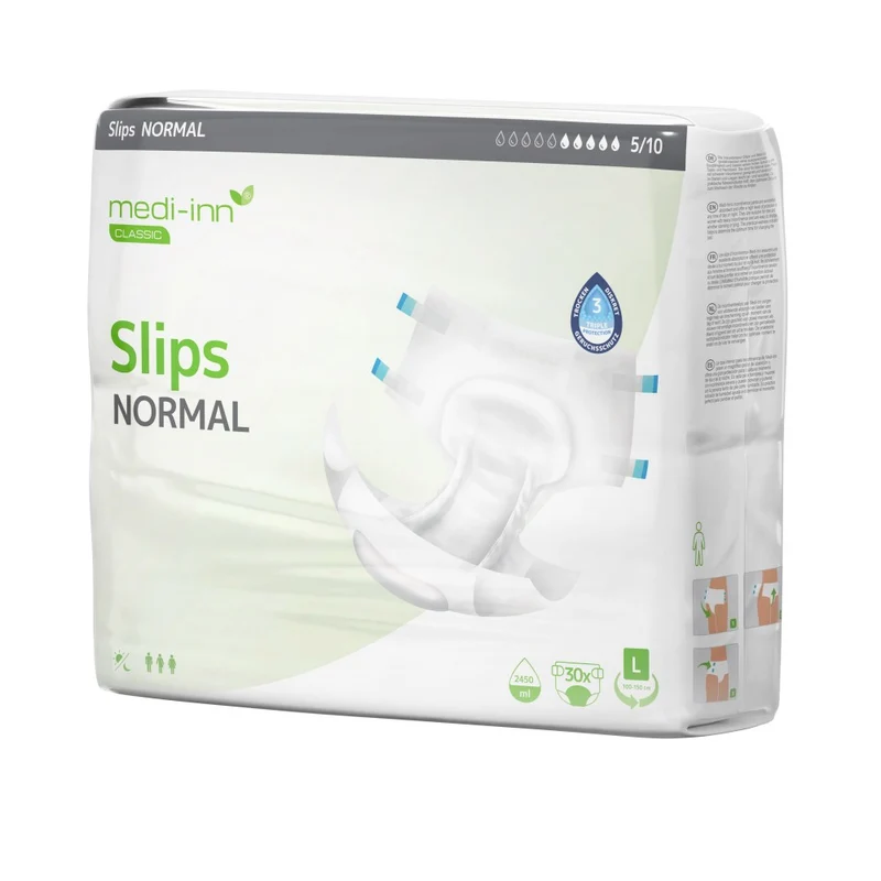 Medi-Inn Inkontinenz-Slips NORMAL, 5 Tropfen, Unisex-Passform, weiß