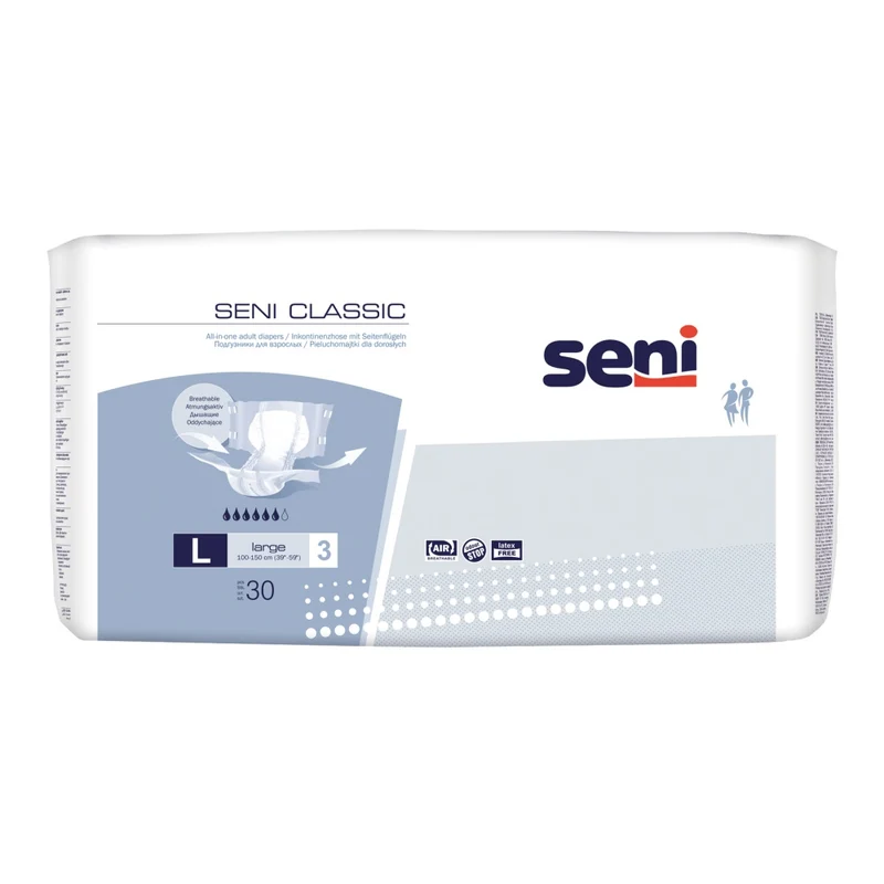 Seni Classic Large Inkontinenzwindeln Unisex, 100 - 150 cm, 2500 ml