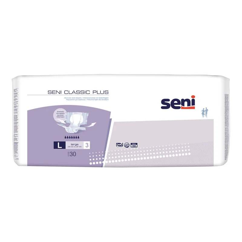 Seni Classic Plus Large Inkontinenzhosen Unisex, 100 - 150 cm, 3100 ml