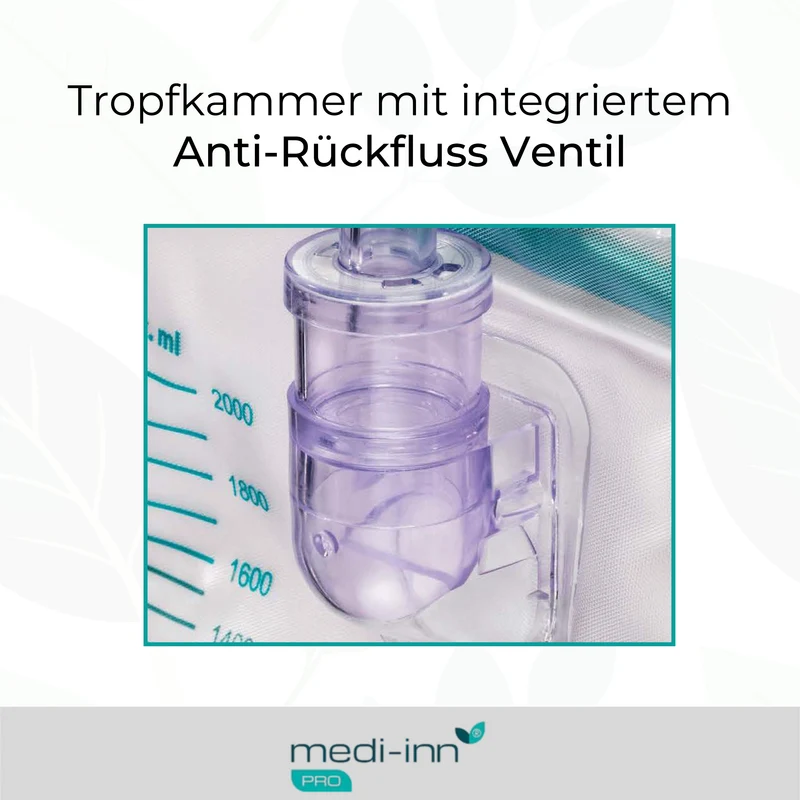 Medi-Inn PRO Urinbeutel closed System, 120 cm, 2000 ml, steril verpackt