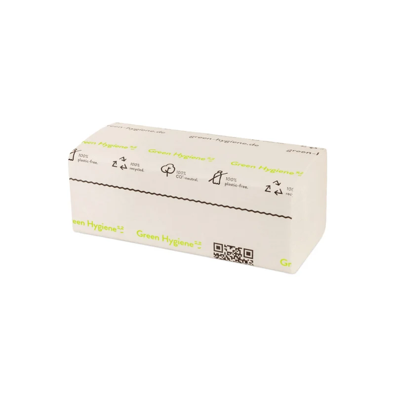 Green Hygiene Falthandtücher "FRIEDA" V-Falz 23 cm x 25 cm 2-lagig (20 x 200 = 4000 Blatt)
