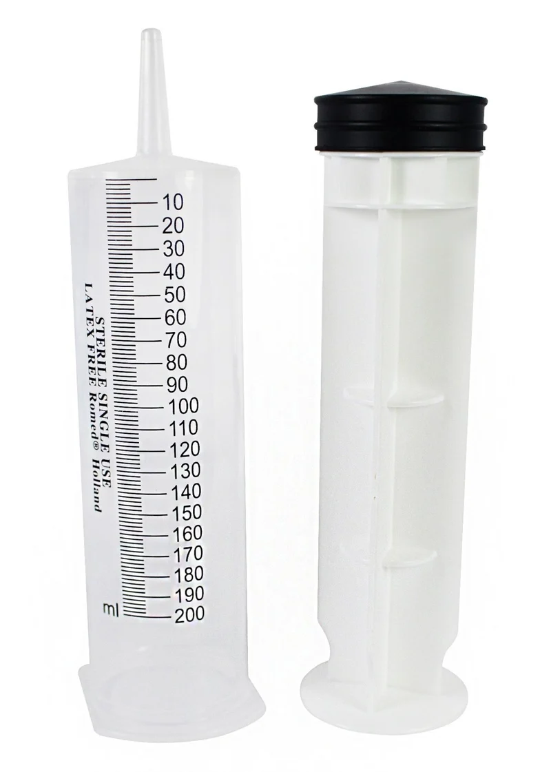 Romed Blasenspritze Wundspritze 200 ml, 3-teilig, mit Luer-Ansatz