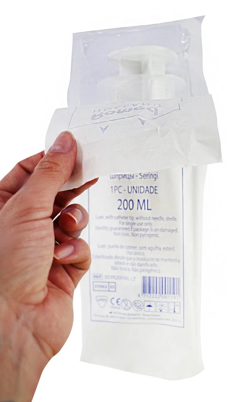 Romed Blasenspritze Wundspritze 200 ml, 3-teilig, mit Luer-Ansatz
