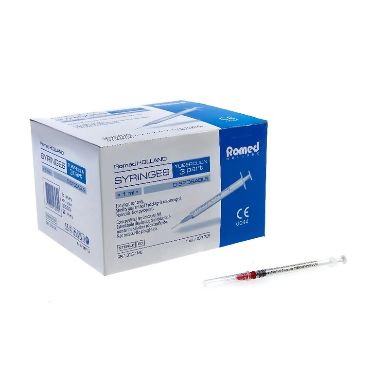 Romed Tuberkulinspritze mit Kanüle 1 ml - 100 Stück