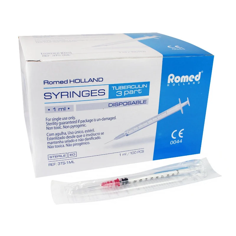 Romed Tuberkulinspritze mit Kanüle 1 ml - 100 Stück