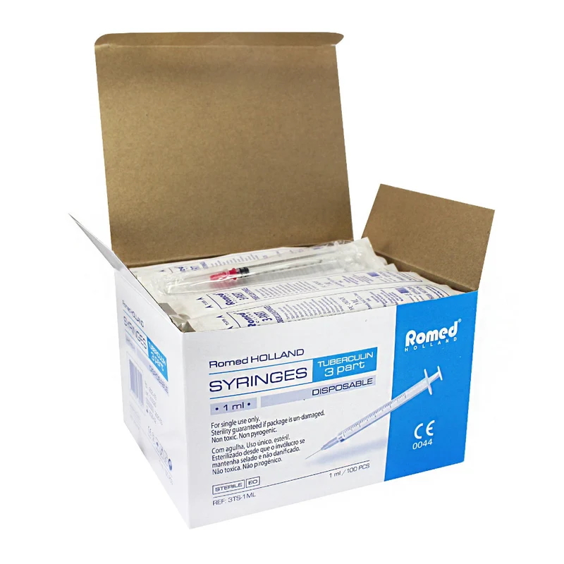 Romed Tuberkulinspritze mit Kanüle 1 ml - 100 Stück