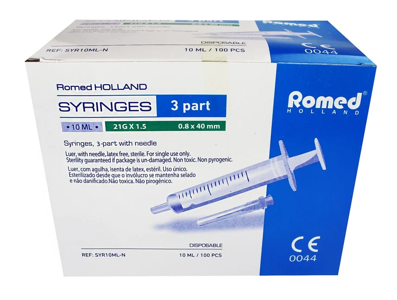 Romed Einmalspritzen mit Einmalkanülen 3-teilig steril
