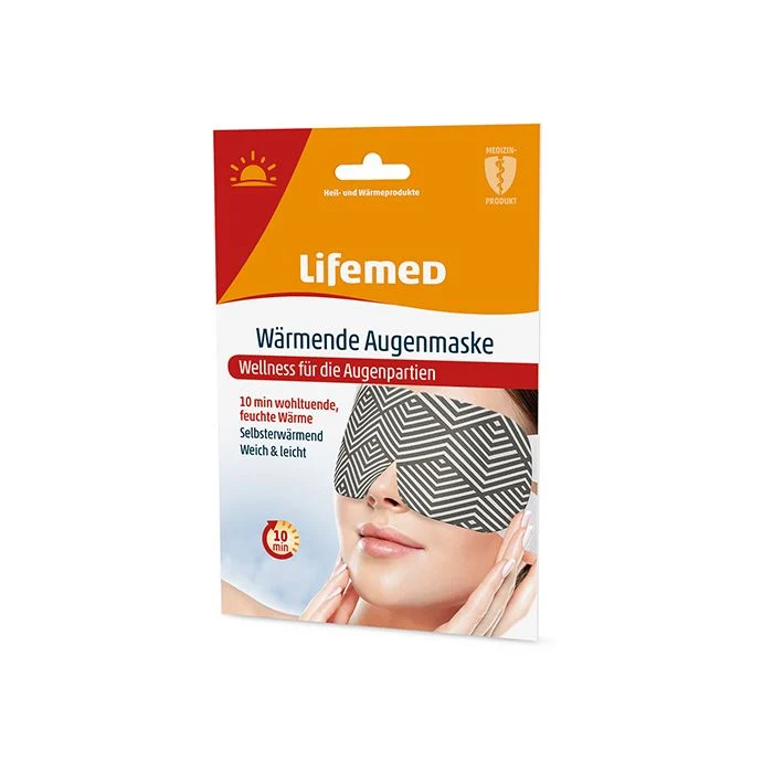 Lifemed Wärmende Augenmaske schwarz/weiß