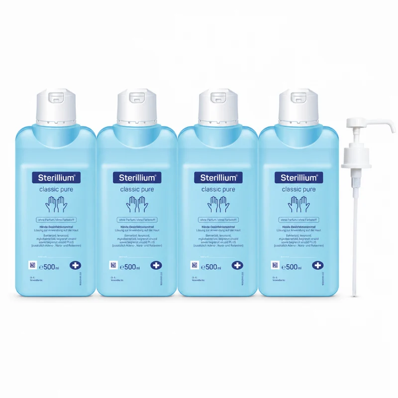 Bode Sterillium Classic pure 4 x 500 ml + 1 x Dosierpumpe