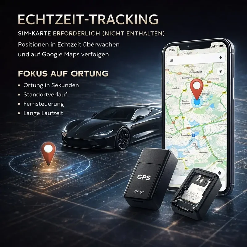 GPS Tracker für Auto | Mini GPS Tracker ohne Abo | Locaro