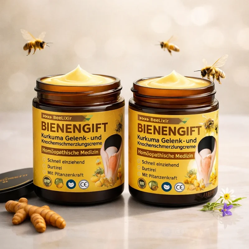 Bienengiftcreme | Salbe mit Bienengift, Hyaluron & Kollagen | BeeLixir