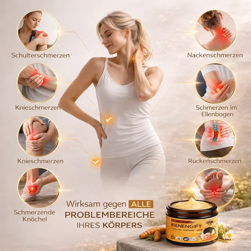 Bienengiftcreme | Salbe mit Bienengift, Hyaluron & Kollagen | BeeLixir