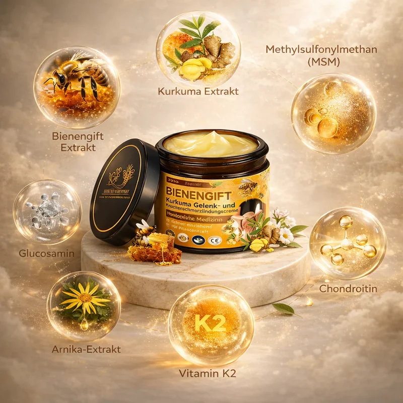 Bienengiftcreme | Salbe mit Bienengift, Hyaluron & Kollagen | BeeLixir