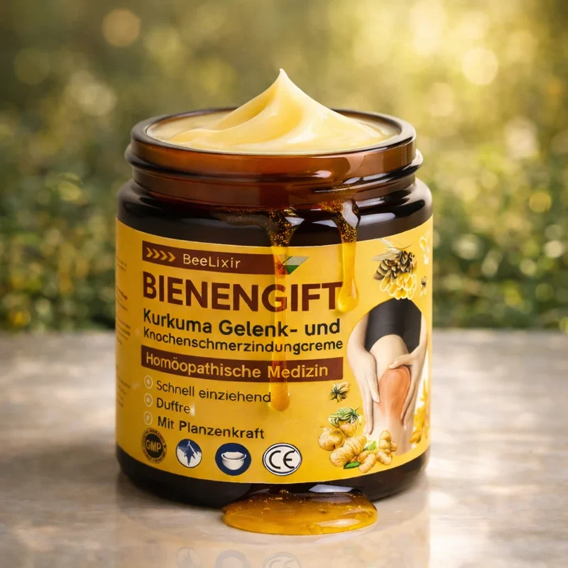Bienengiftcreme | Salbe mit Bienengift, Hyaluron & Kollagen | BeeLixir