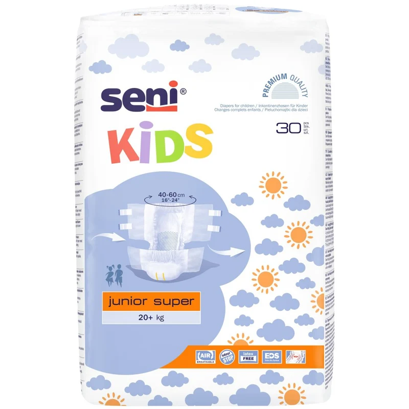 Seni Kids Junior Super Inkontinenzhosen 20+ kg, 1350 ml, 30er Pack