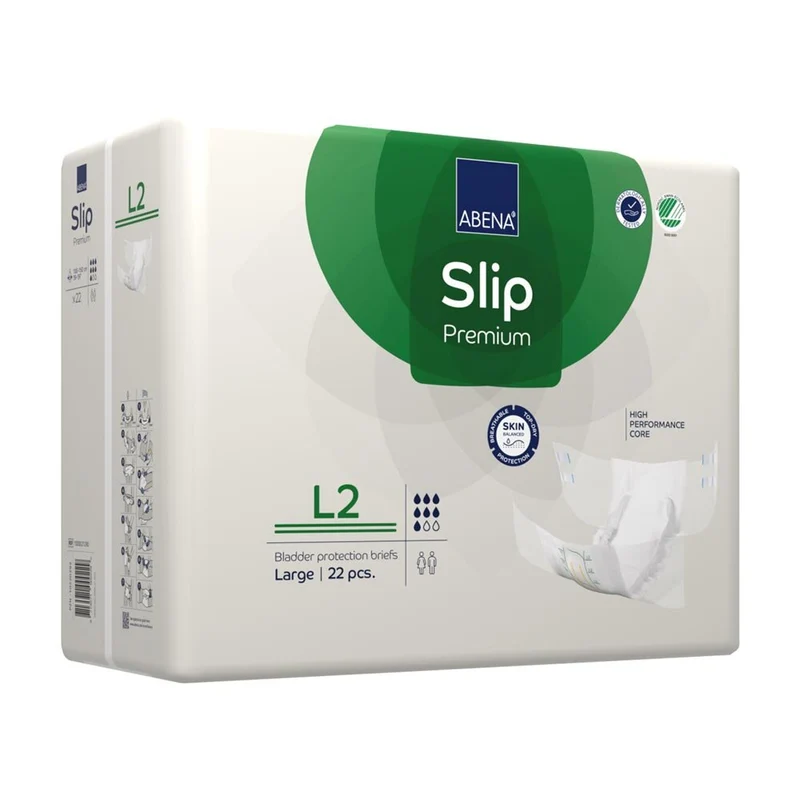 Abena Slip Premium L2 Inkontinenzwindeln 3100 ml, 22 Stück