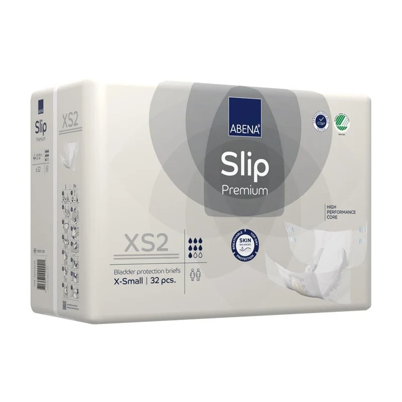 Abena Slip Premium Inkontinenzwindeln XS2 1400 ml, 32 Stück