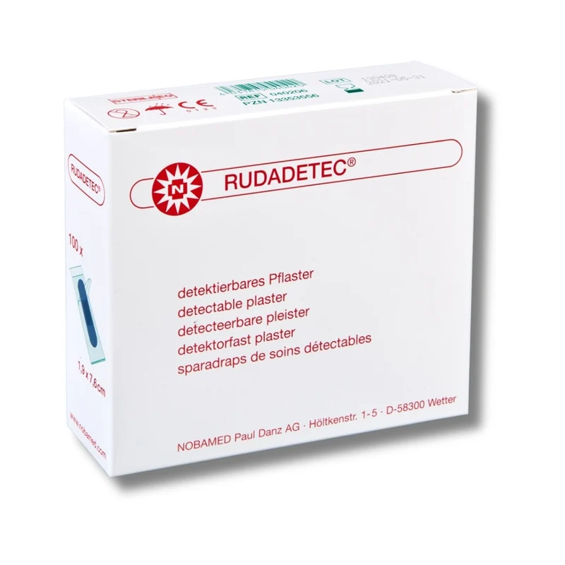 Noba Rudadetec Pflasterstrips 2,0 x 12,0 cm, detektierbar blau, 100 Stück