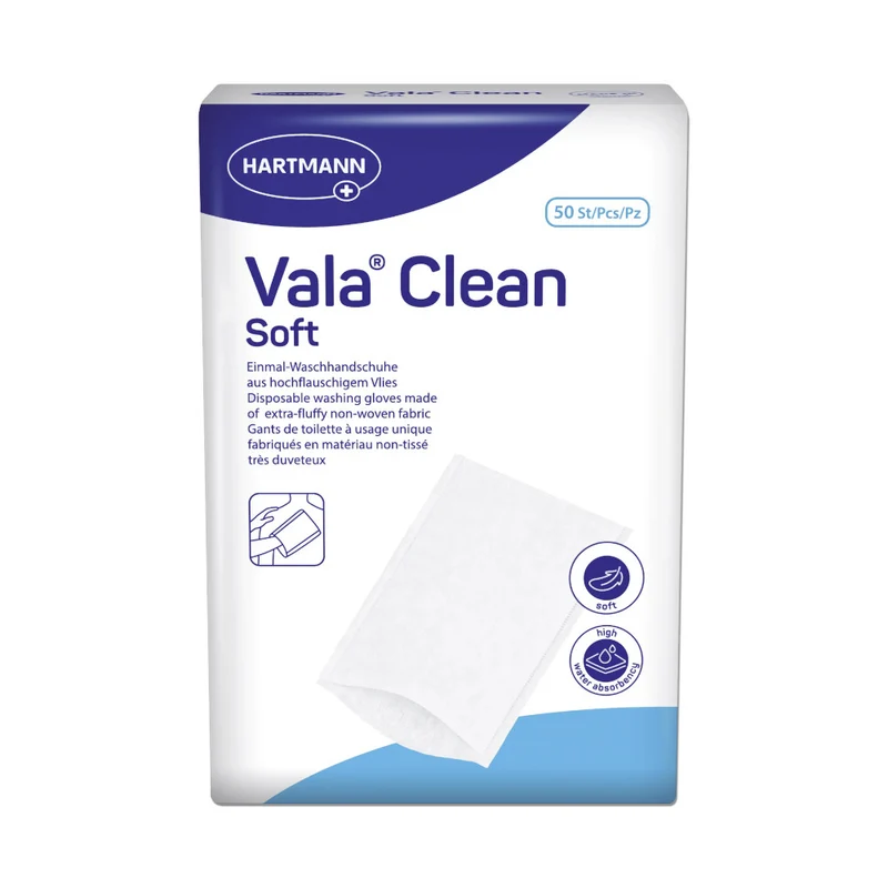 ValaClean soft Einmal-Waschhandschuhe, 23 x 15,5 cm