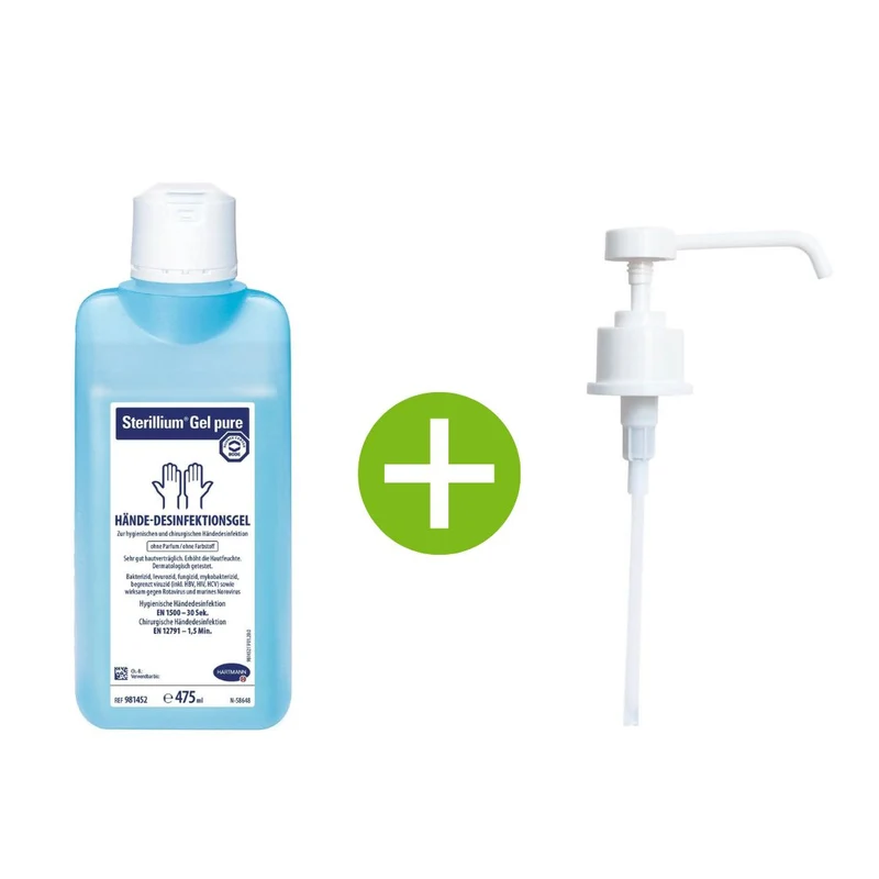 Bode Händedesinfektionsmittel Sterillium Gel pure 475 ml + Dosierpumpe