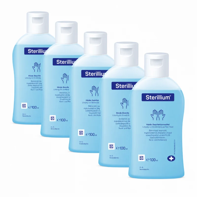 Bode Sterillium Händedesinfektionsmittel | Spar-Set: 5 x 100 ml