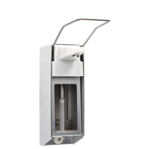 Medi-Inn Wandspender Aluminium, langer Armhebel, mit Verschlussblende, für 500 ml Euroflaschen + Bode Sterillium Händedesinfektion 500 ml