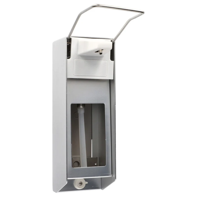 Medi-Inn Wandspender Aluminium, langer Armhebel, für 1000 ml Euroflaschen + Bode Sterillium 1000 ml