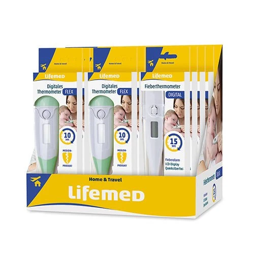 Lifemed Fieber-Thermometer-Mischdisplay
